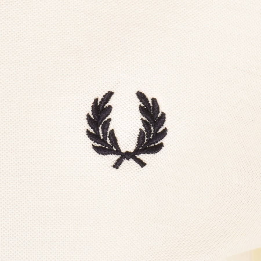 Alternative Image for ProductFred Perry Striped Cuff Polo T Shirt Cream3