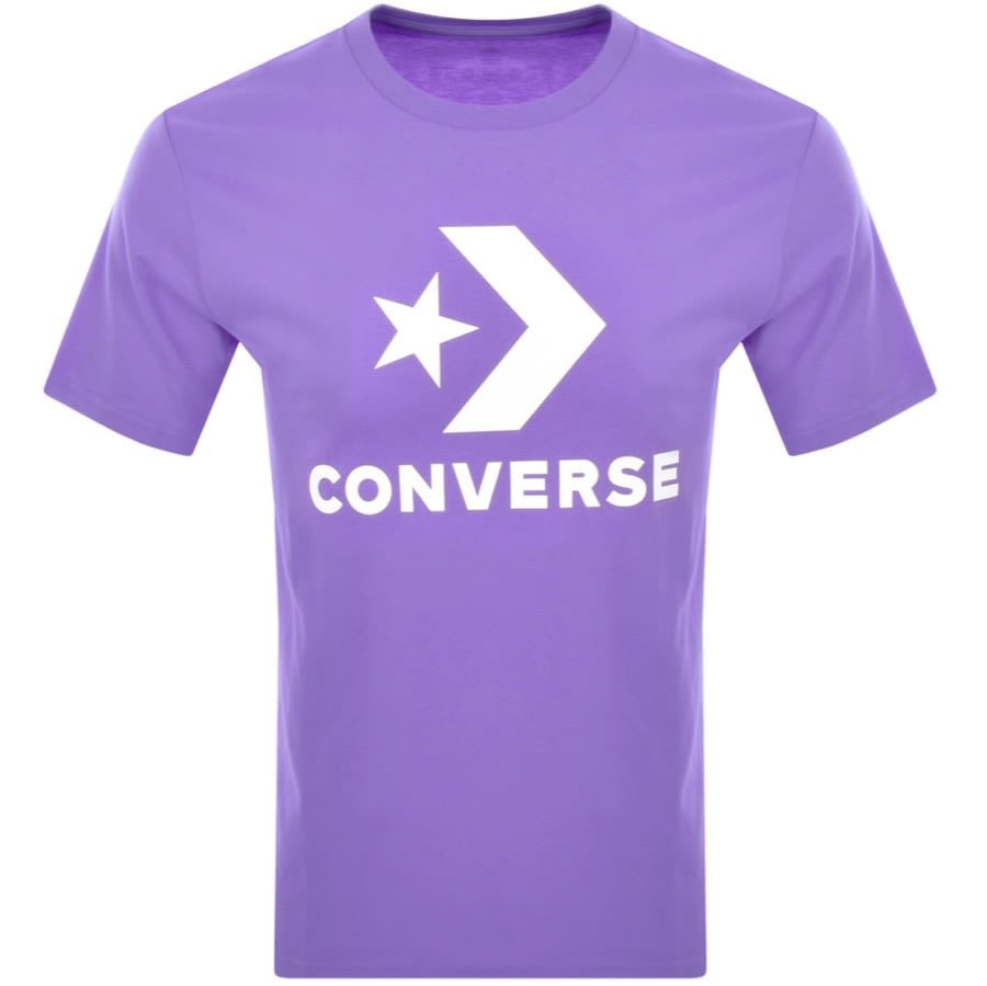 Alternative Image for ProductConverse Star Chevron Logo T Shirt Purple2
