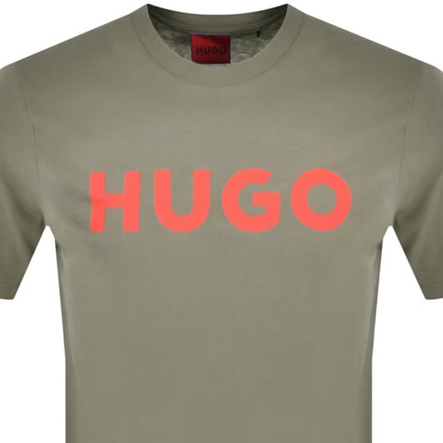 Alternative Image for ProductHUGO Dulivio Crew Neck T Shirt Khaki2