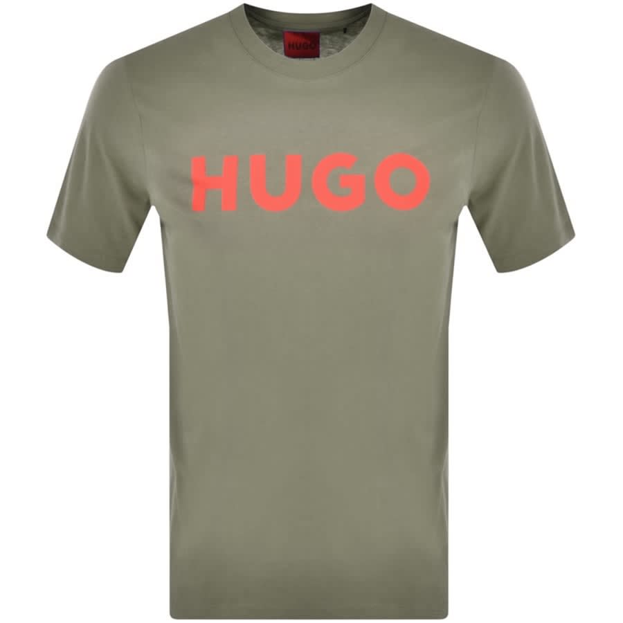 Alternative Image for ProductHUGO Dulivio Crew Neck T Shirt Khaki1