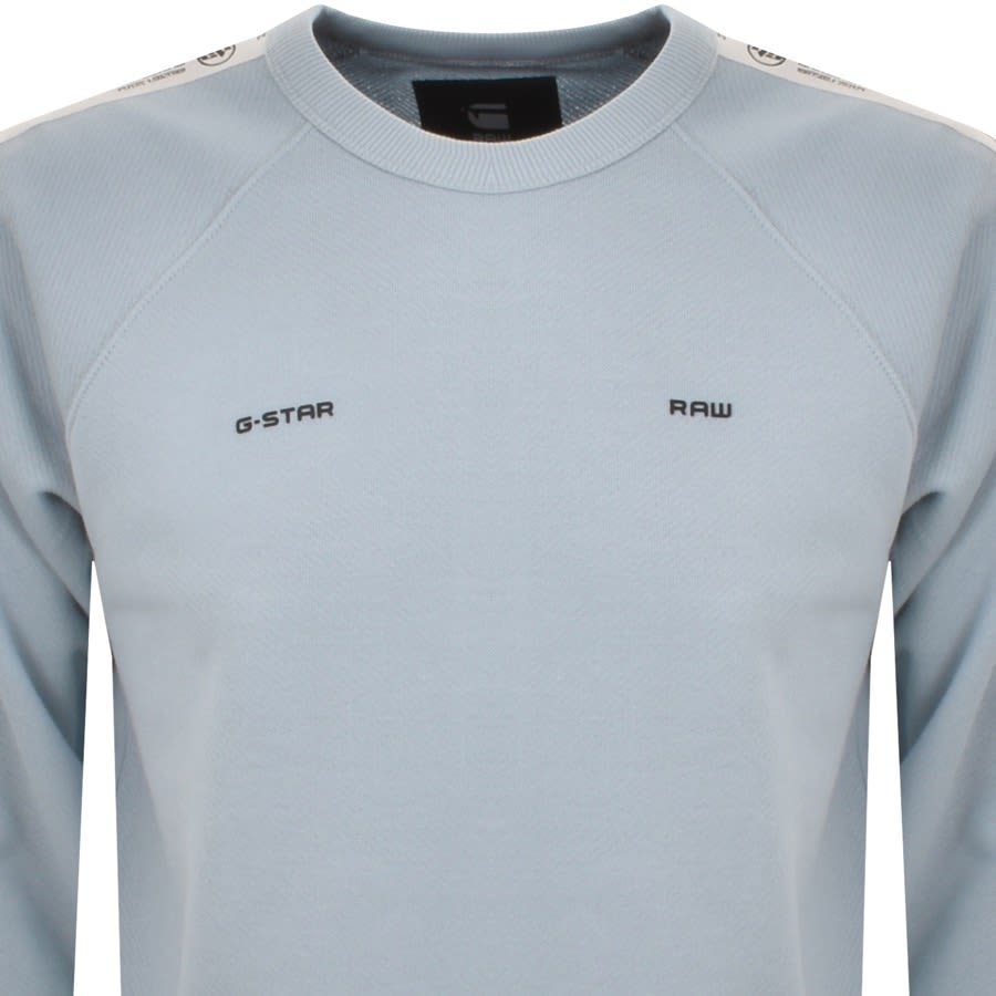 Alternative Image for ProductG Star Raw Raglan Sweatshirt Blue2