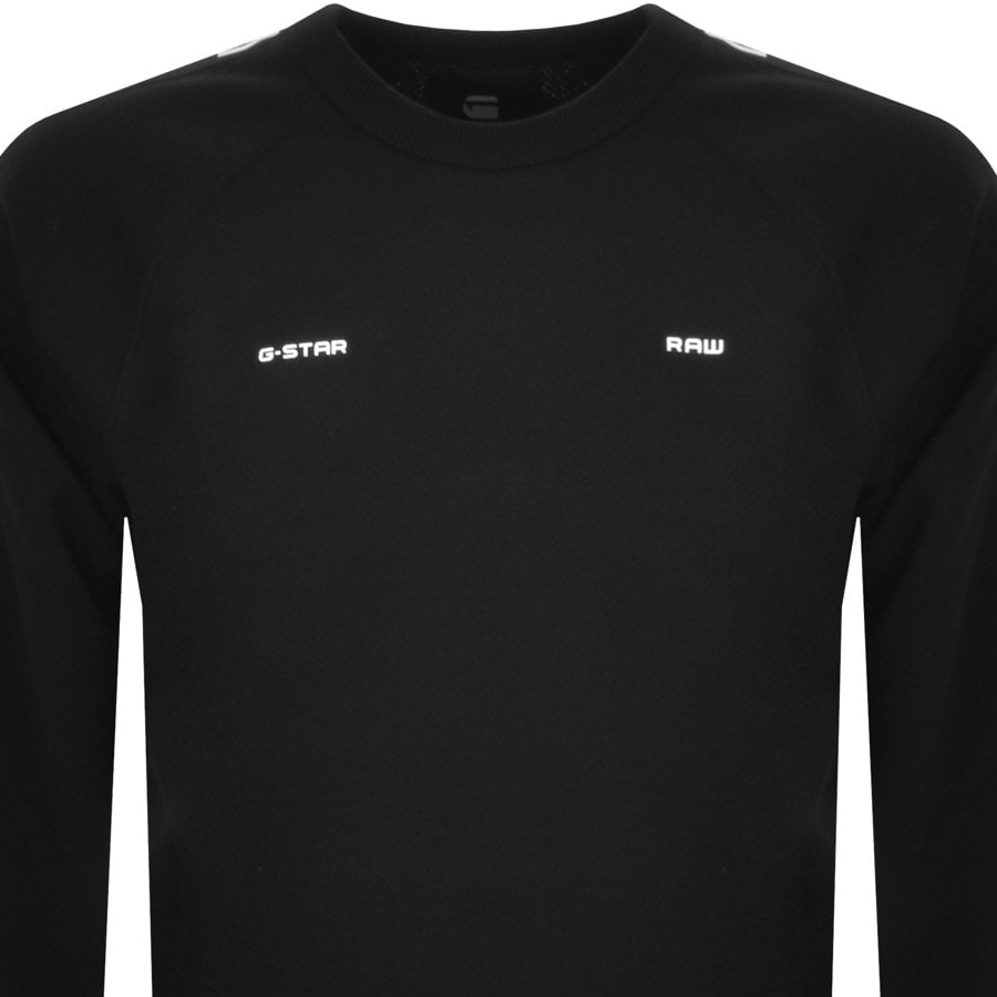 Alternative Image for ProductG Star Raw Raglan Sweatshirt Black2