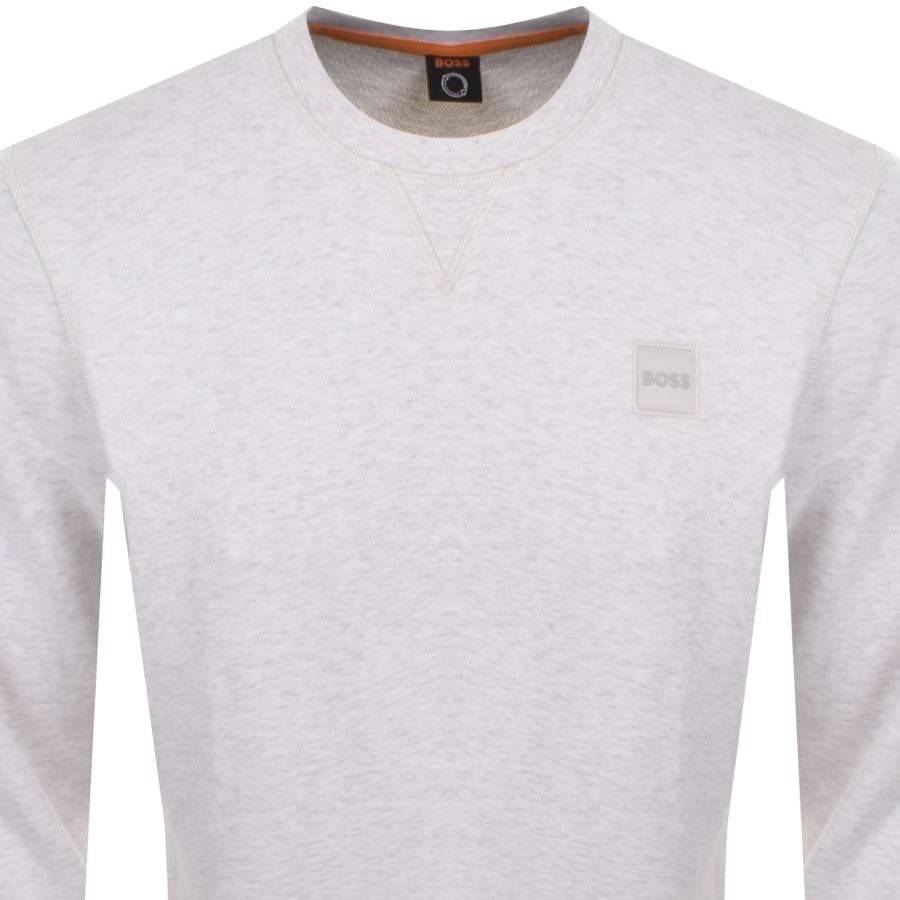 Alternative Image for ProductBOSS Westart 1 Sweatshirt Off White2