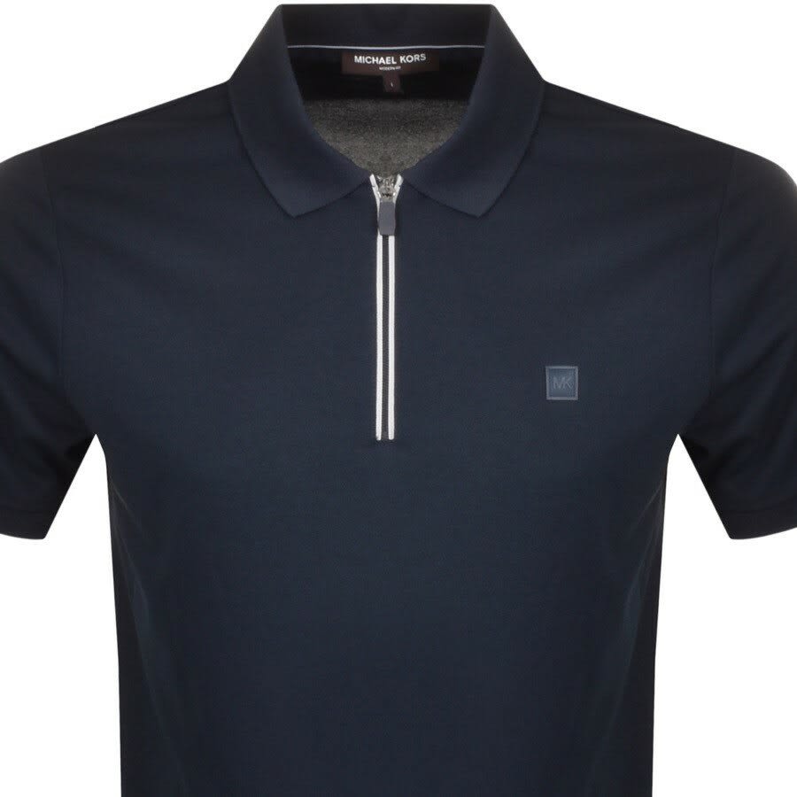 Alternative Image for ProductMichael Kors Half Zip Polo T Shirt Navy2