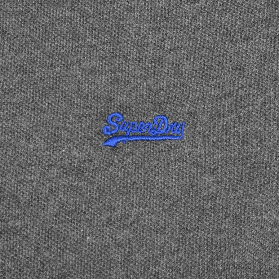 Alternative Image for ProductSuperdry Short Sleeved Polo T Shirt Grey3