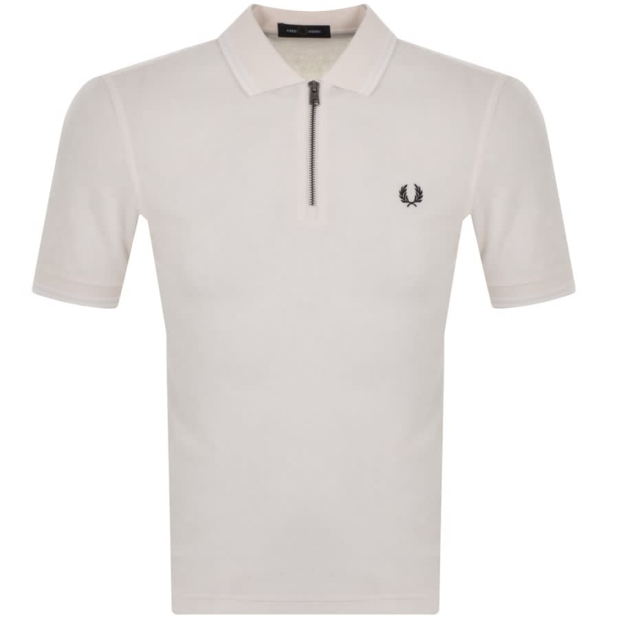 Alternative Image for ProductFred Perry Towelling Polo T Shirt Cream1