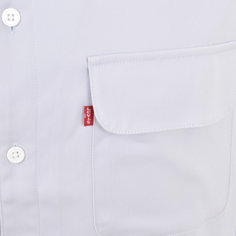 Alternative Image for ProductLevis Short Sleeved Silk Shirt Blue3