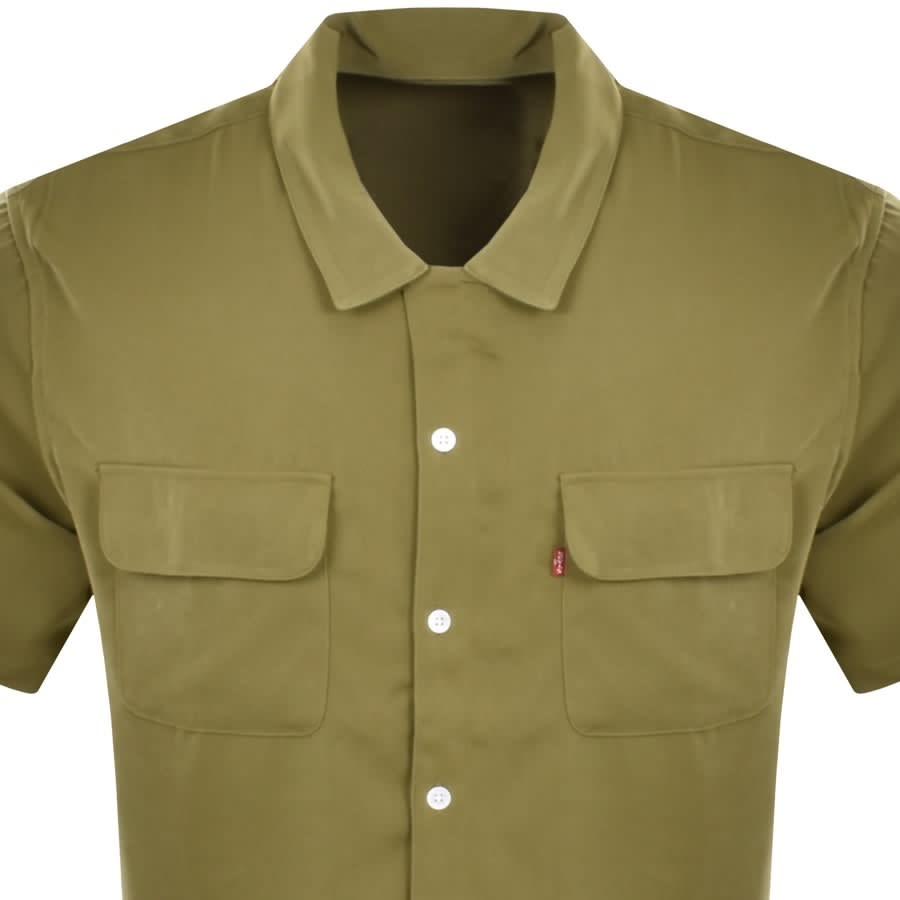 Alternative Image for ProductLevis Short Sleeved Silk Shirt Khaki2