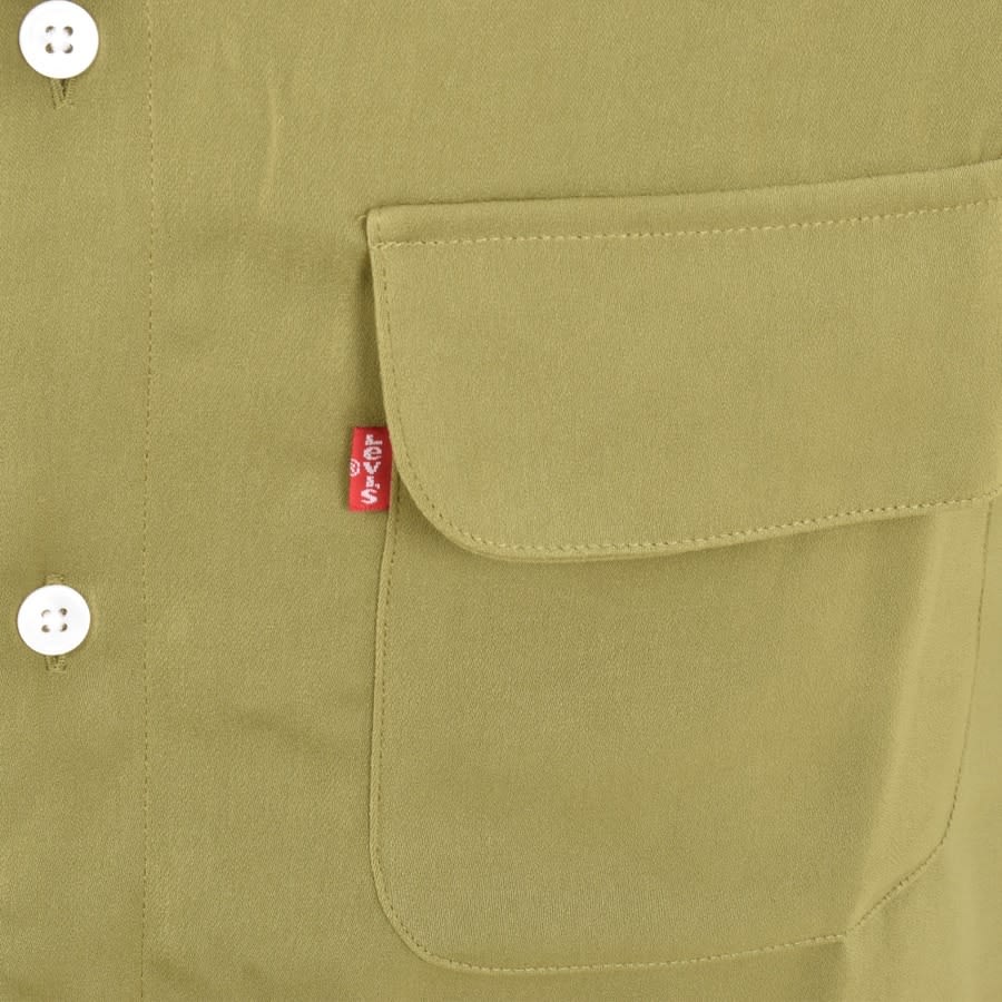 Alternative Image for ProductLevis Short Sleeved Silk Shirt Khaki3