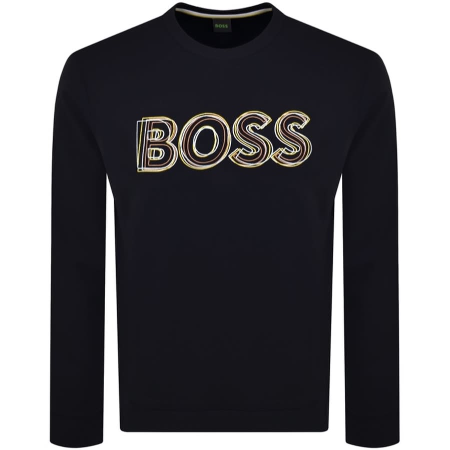 boss jumper black and gold