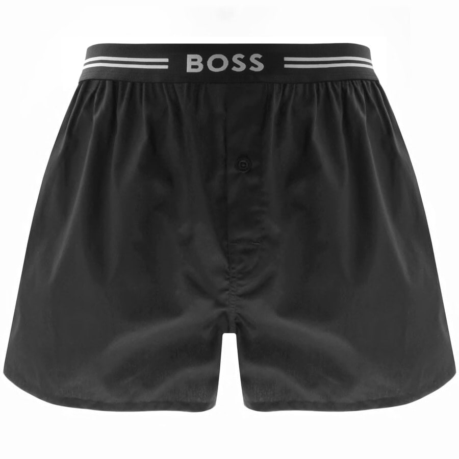 Alternative Image for ProductBOSS Underwear Two Pack Boxer Shorts Black2