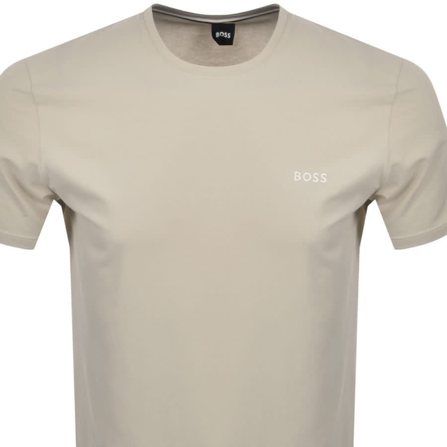 Alternative Image for ProductBOSS Crew Neck Logo T Shirt Beige2