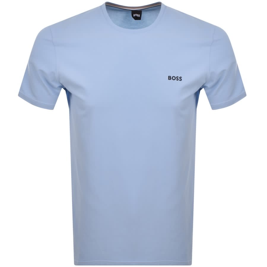 Alternative Image for ProductBOSS Crew Neck Logo T Shirt Blue1