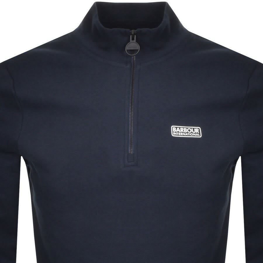 Alternative Image for ProductBarbour International Half Zip Sweatshirt Navy2