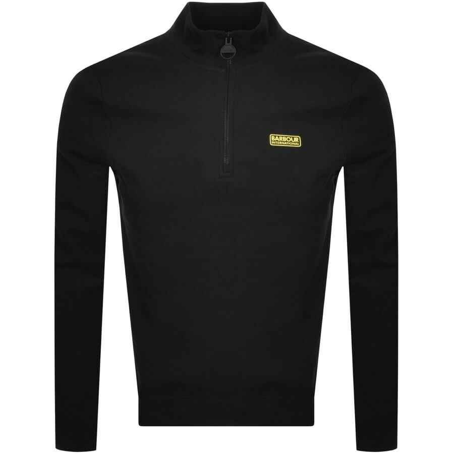 Alternative Image for ProductBarbour International Half Zip Sweatshirt Black1