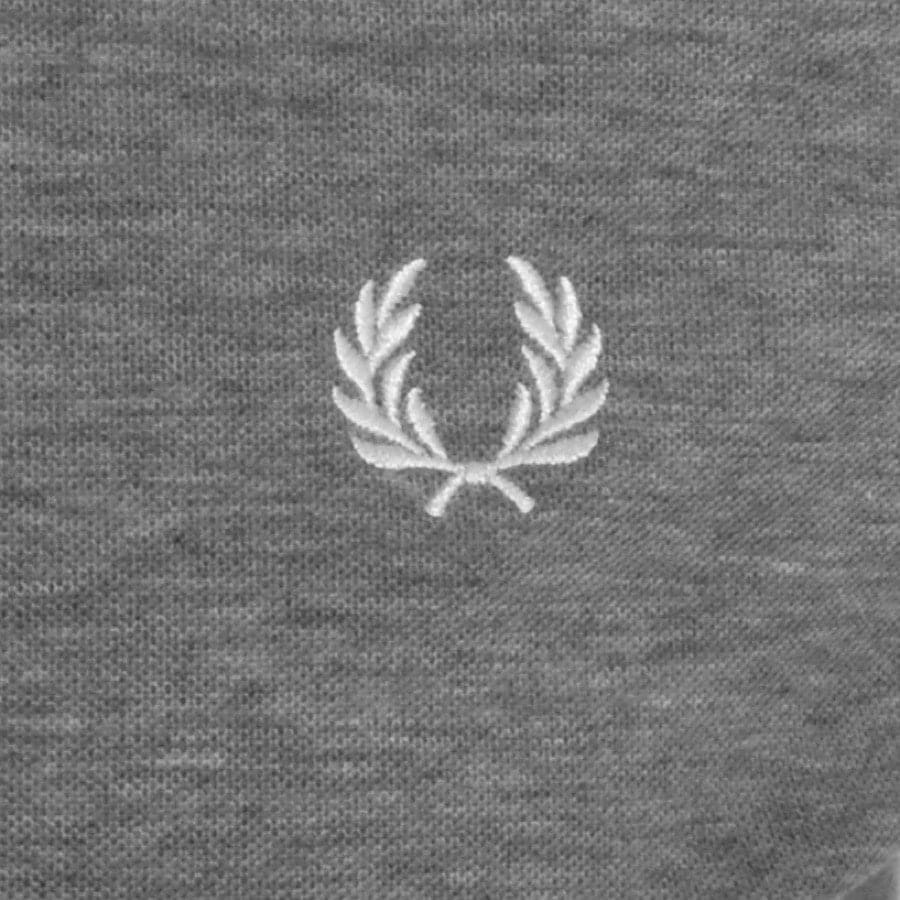 Alternative Image for ProductFred Perry Henley Polo T Shirt Grey3