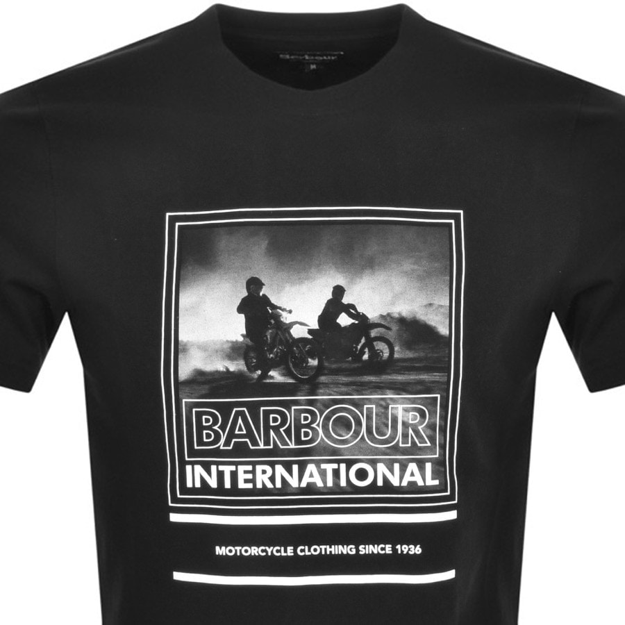 Alternative Image for ProductBarbour International Dispatch Logo T Shirt Black2