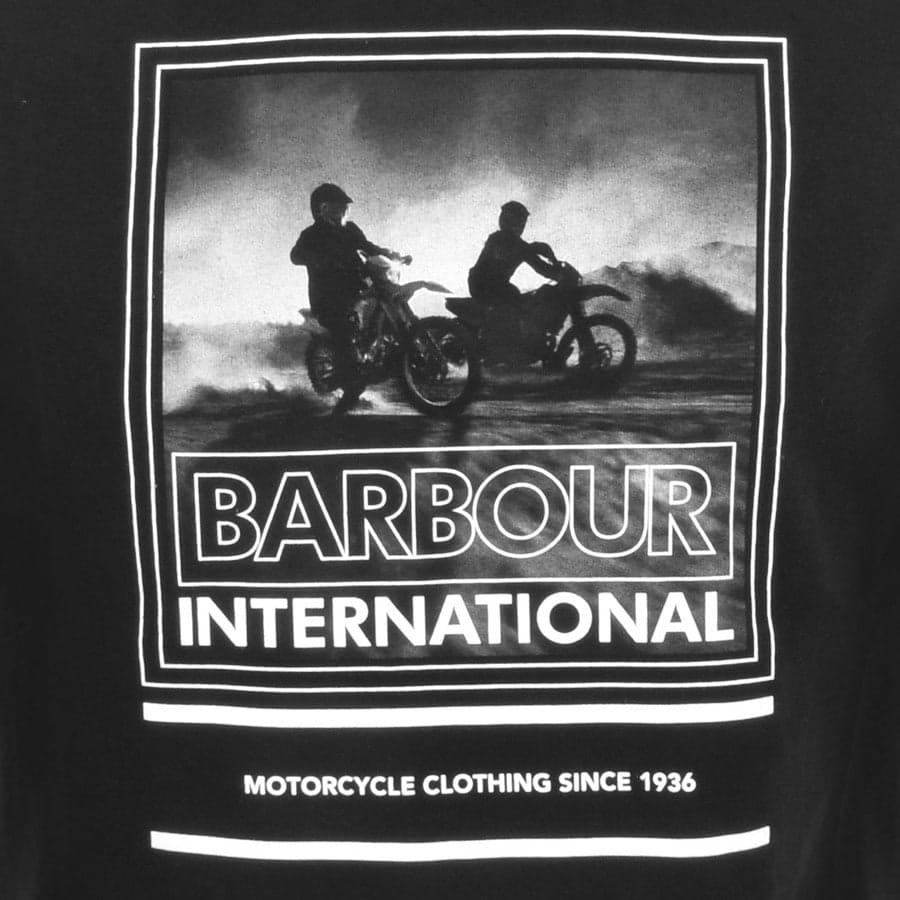 Alternative Image for ProductBarbour International Dispatch Logo T Shirt Black3
