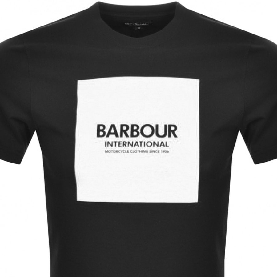 Alternative Image for ProductBarbour International Block Logo T Shirt Black2