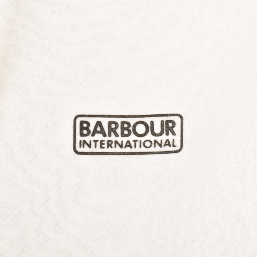 Alternative Image for ProductBarbour International Logo Hoodie Cream3