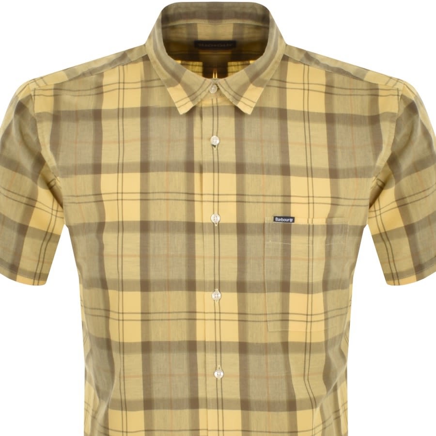Alternative Image for ProductBarbour Tartan Short Sleeved Shirt Yellow2