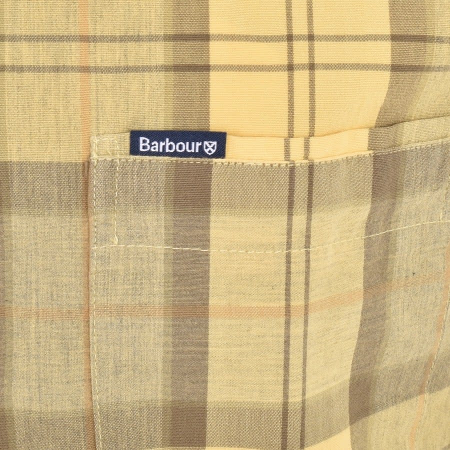 Alternative Image for ProductBarbour Tartan Short Sleeved Shirt Yellow3
