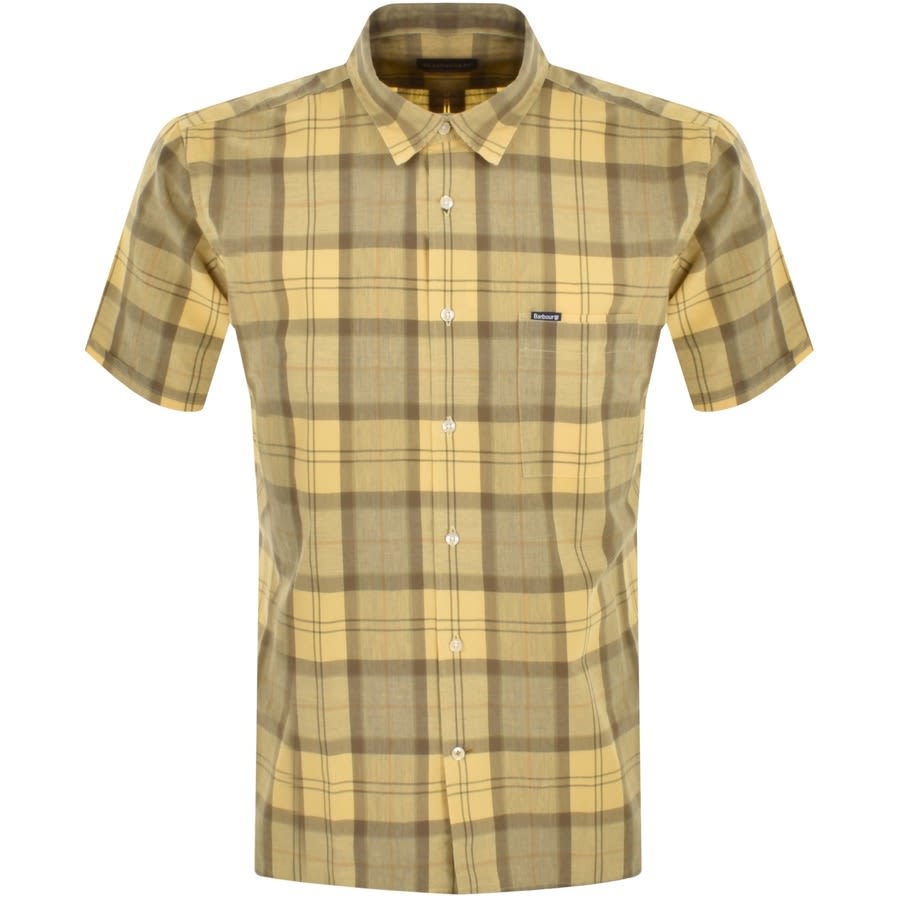 Alternative Image for ProductBarbour Tartan Short Sleeved Shirt Yellow1