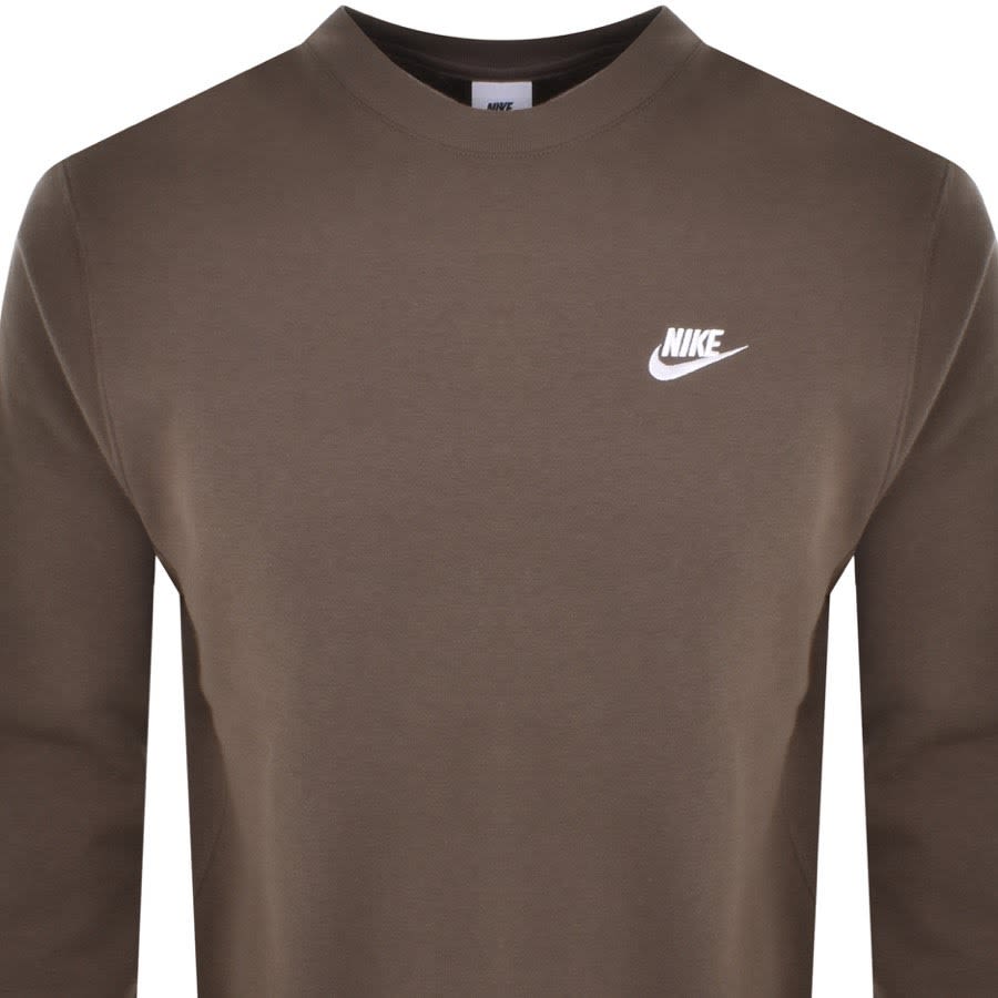 Alternative Image for ProductNike Crew Neck Club Sweatshirt Brown2