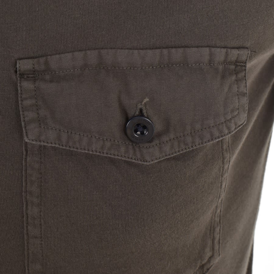 Alternative Image for ProductReplay Short Sleeved Logo Polo T Shirt Khaki3