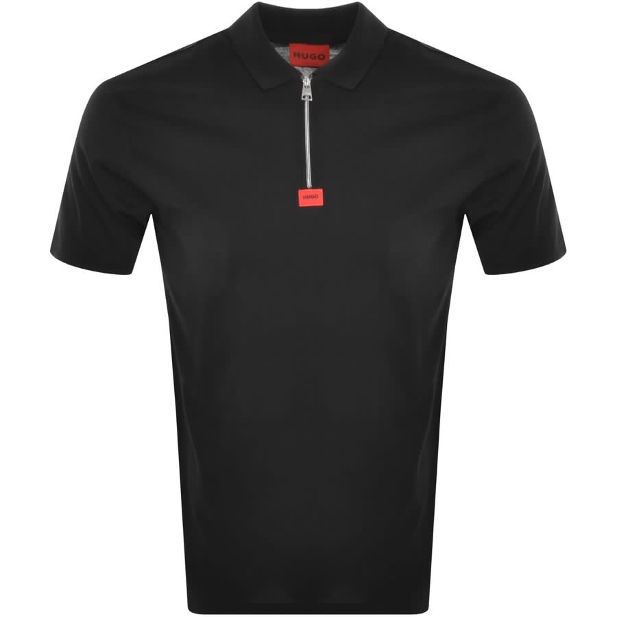 Alternative Image for ProductHUGO Deresom 223 Zip Polo T Shirt Black1