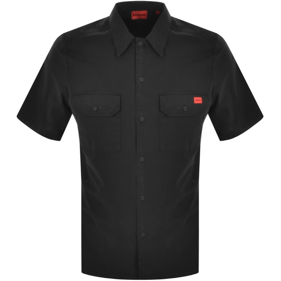 Alternative Image for ProductHUGO Short Sleeved Elpy Shirt Black1