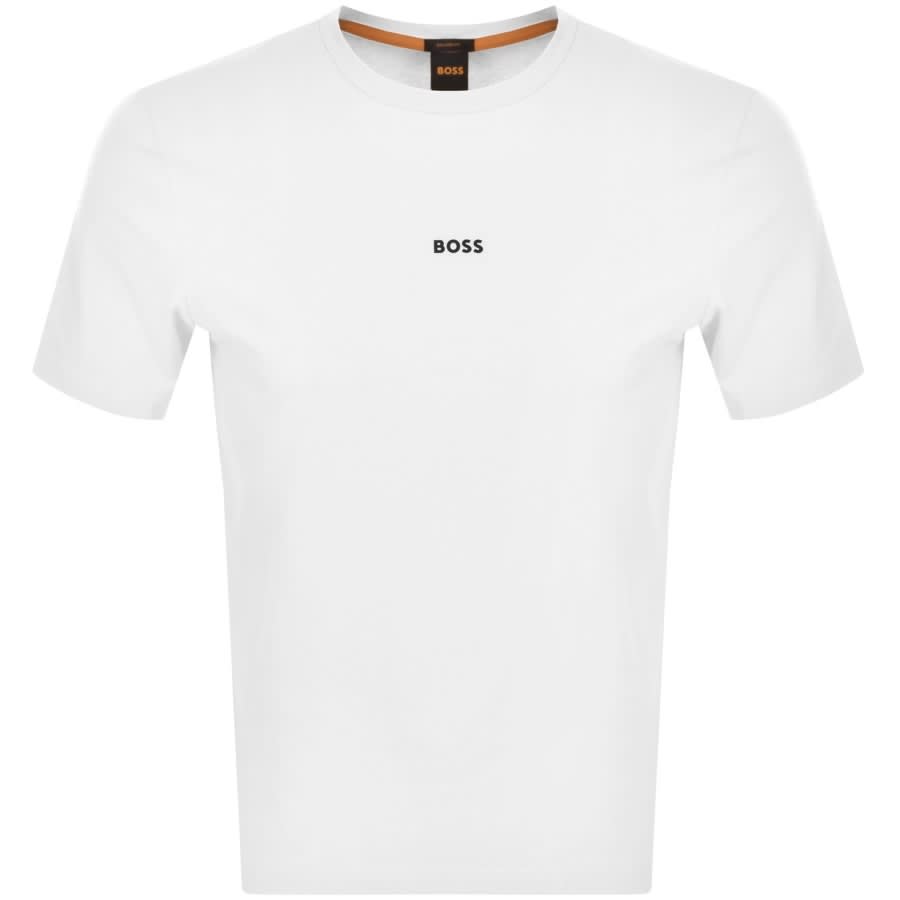 BOSS TChup Logo T Shirt White | Mainline Menswear