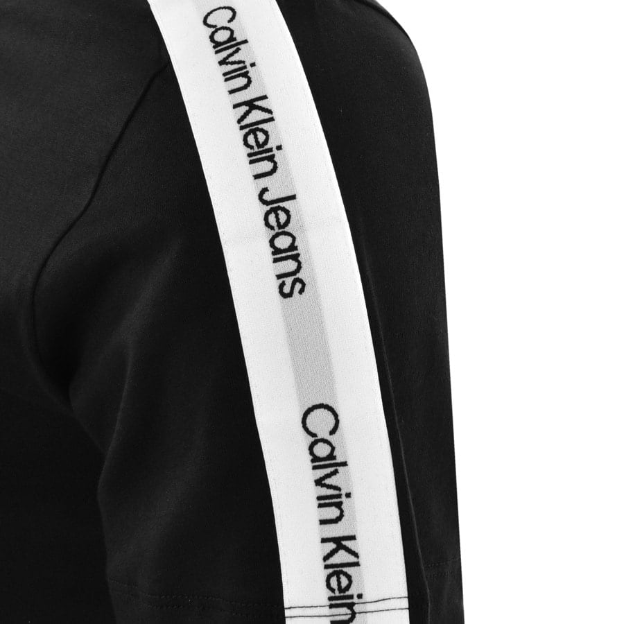 Alternative Image for ProductCalvin Klein Jeans Logo Tape T Shirt Black3