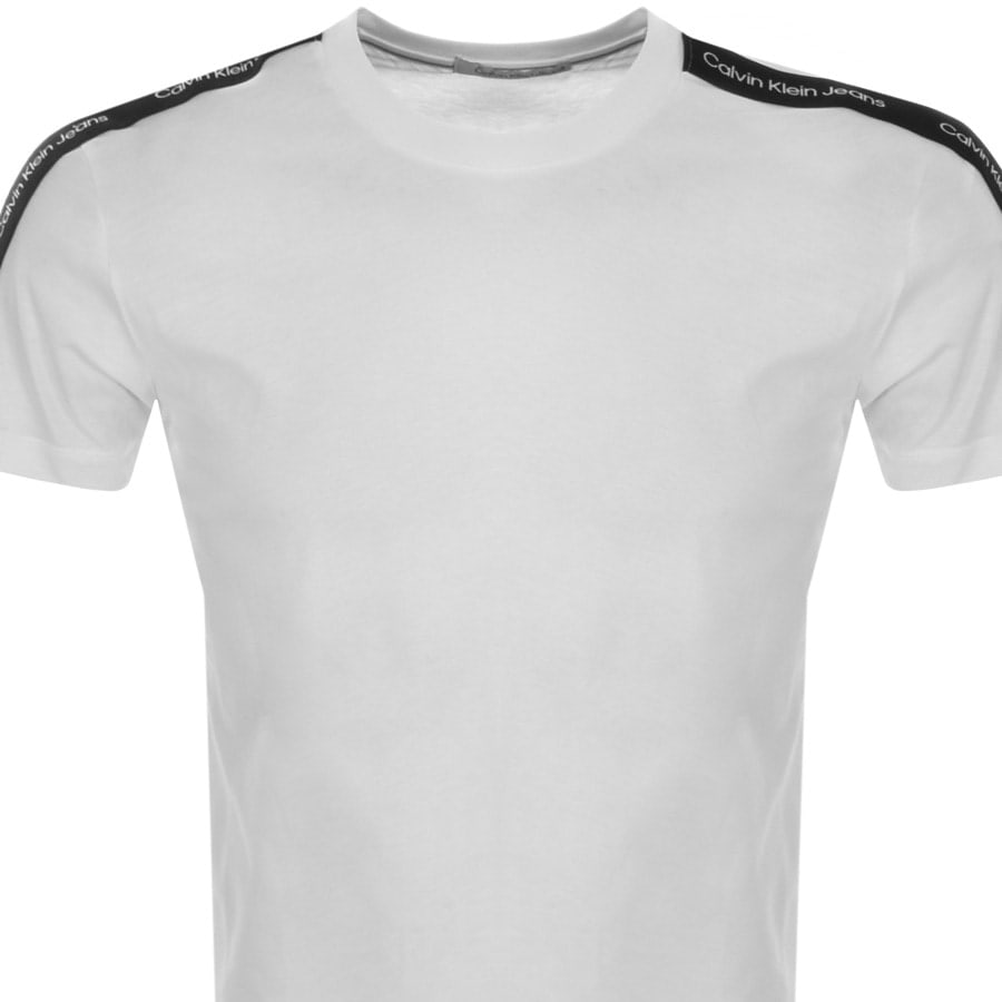 Alternative Image for ProductCalvin Klein Jeans Logo Tape T Shirt White2