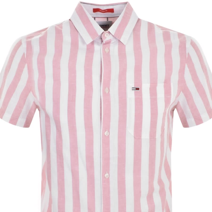 Alternative Image for ProductTommy Jeans Stripe Short Sleeve Shirt Pink2