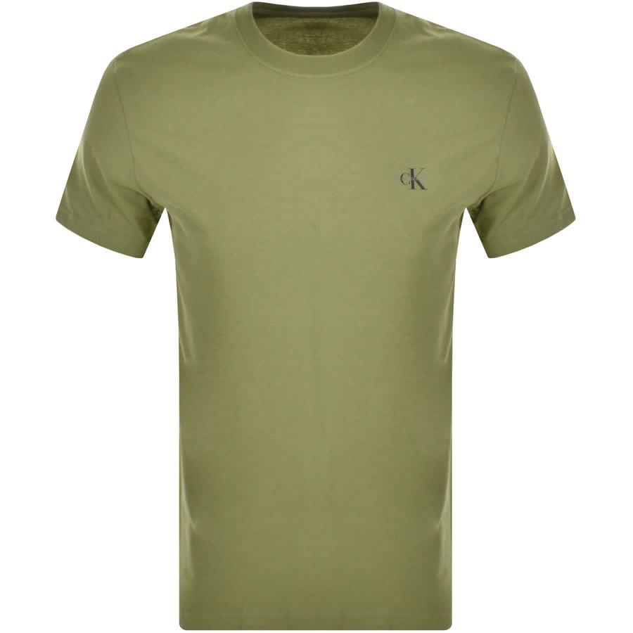 Alternative Image for ProductCalvin Klein Jeans 2 Pack T Shirts Green3