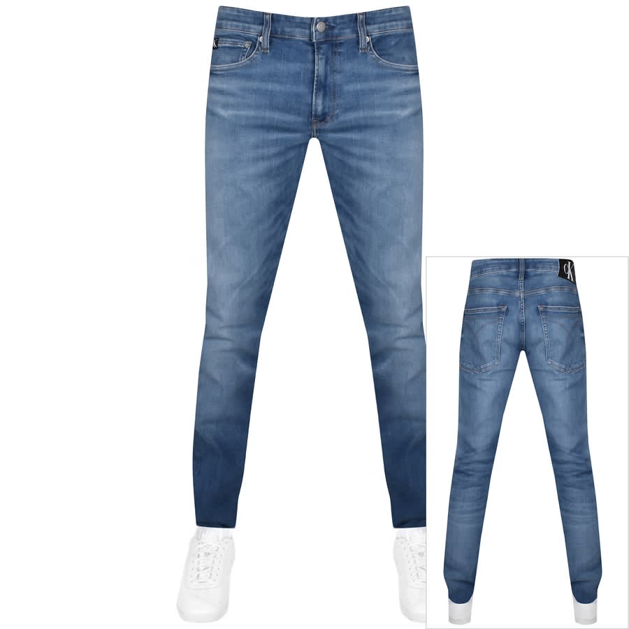Alternative Image for ProductCalvin Klein Jeans Slim Jeans Mid Wash Denim1