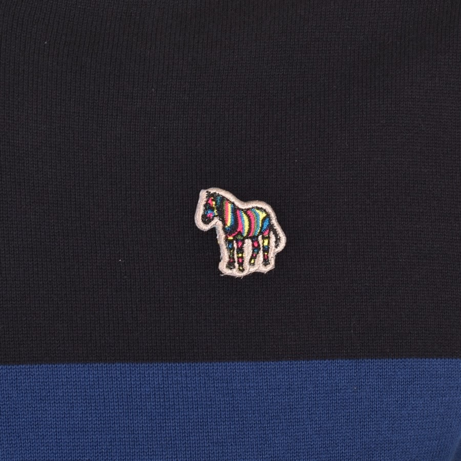 Alternative Image for ProductPS By Paul Smith Logo Knit Jumper Blue3