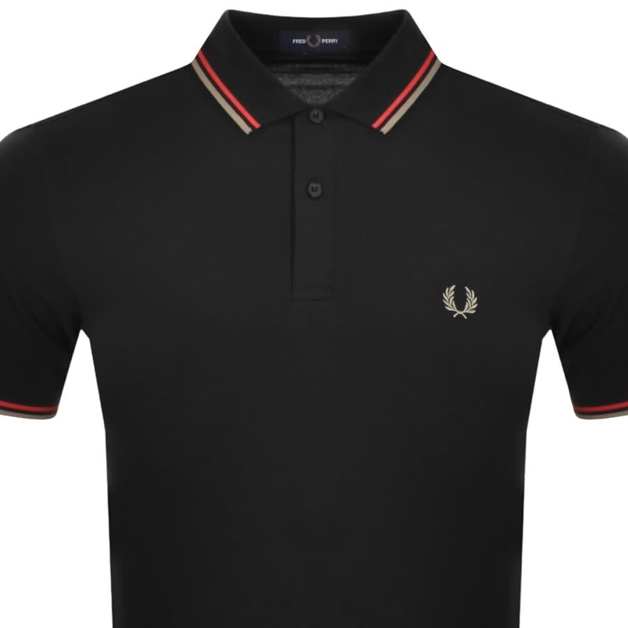 Alternative Image for ProductFred Perry Twin Tipped Polo T Shirt Black2