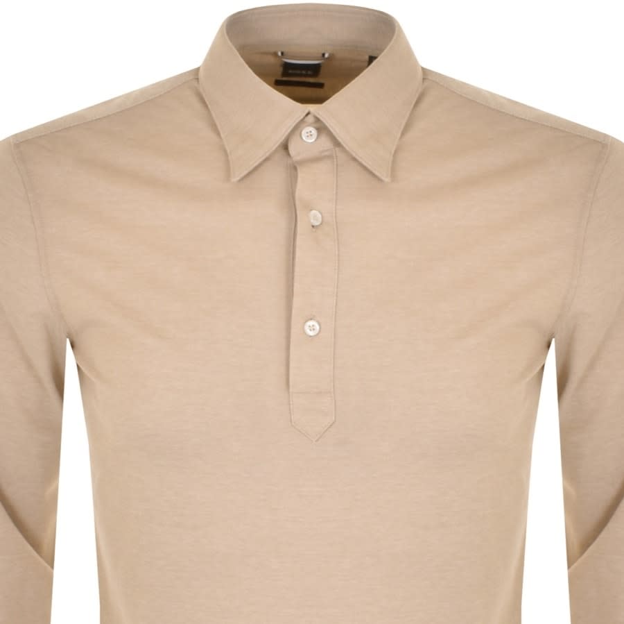 Alternative Image for ProductBOSS C Hal Long Sleeved Shirt Beige2