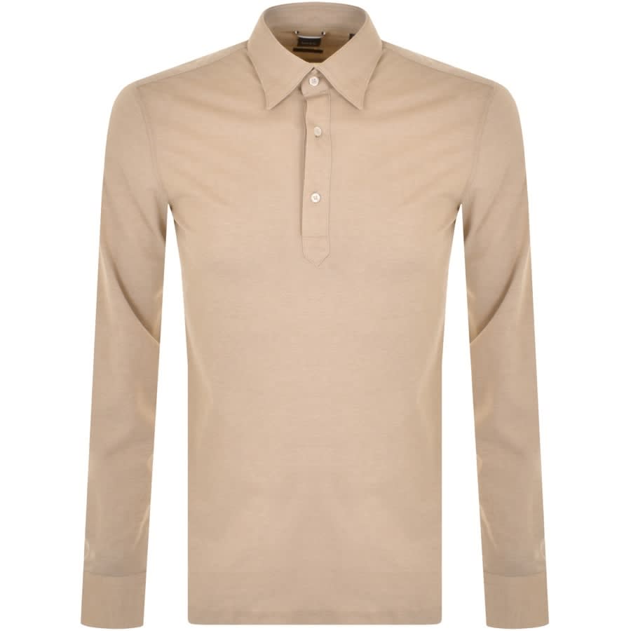 Alternative Image for ProductBOSS C Hal Long Sleeved Shirt Beige1
