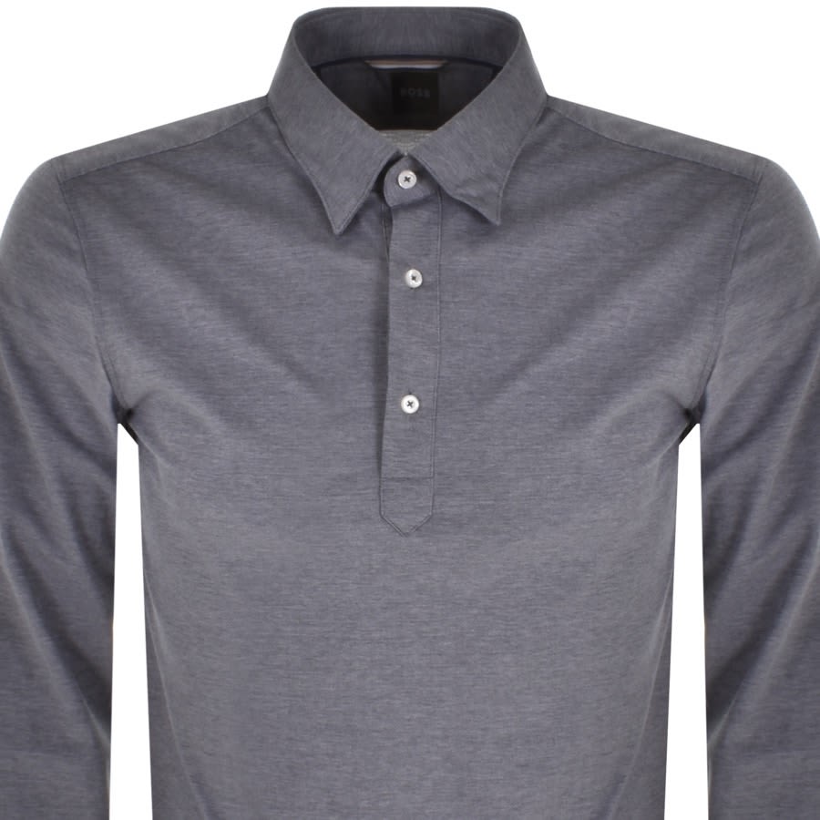 Alternative Image for ProductBOSS C Hal Long Sleeved Shirt Navy2