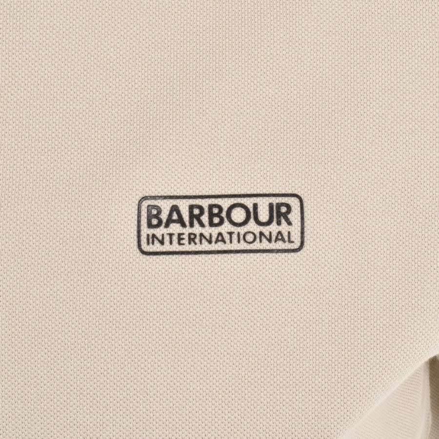 Alternative Image for ProductBarbour International Track Polo T Shirt Beige3