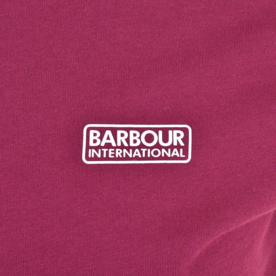 Alternative Image for ProductBarbour International Tipped Logo T Shirt Purple3