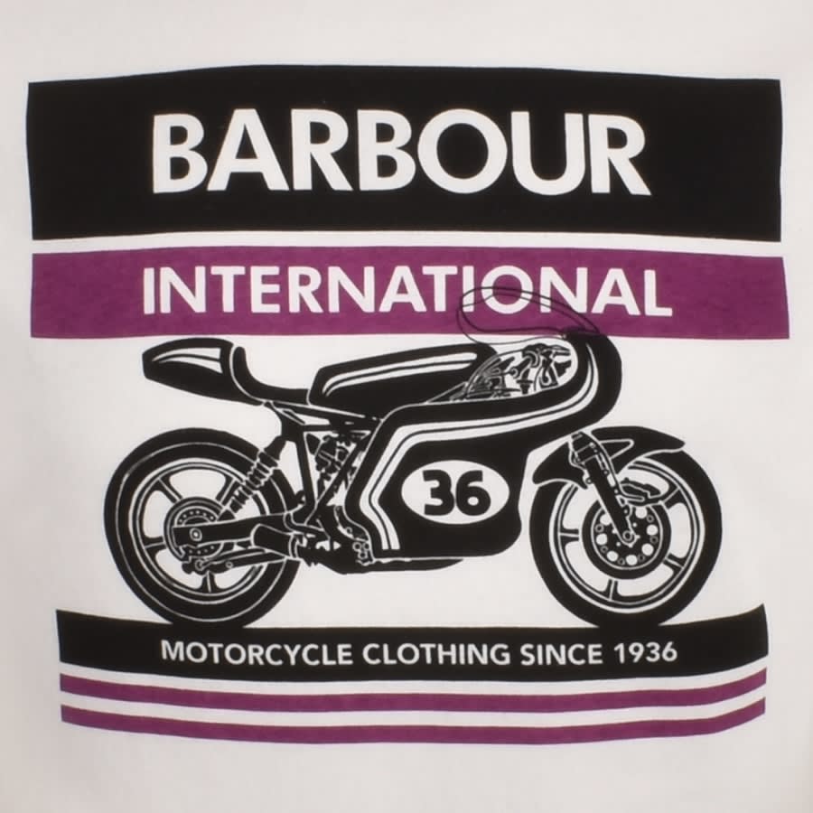 Alternative Image for ProductBarbour International Bike T Shirt Cream3
