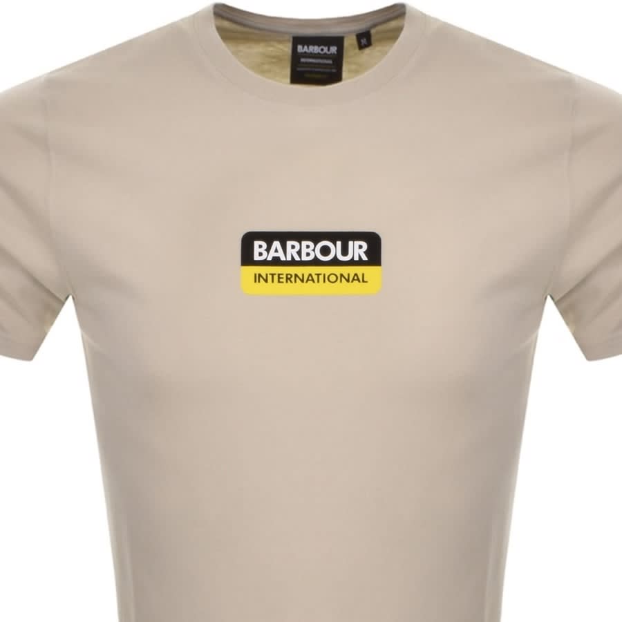 Alternative Image for ProductBarbour International Split T Shirt Beige2