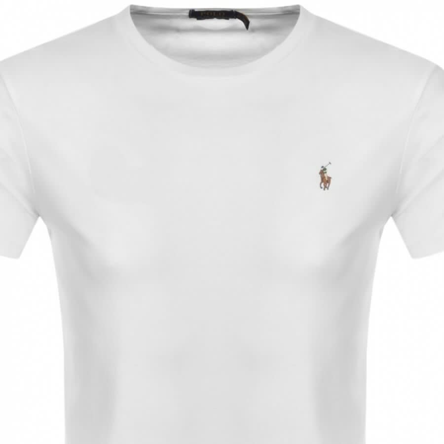 Alternative Image for ProductRalph Lauren Pima Crew Neck T Shirt White2