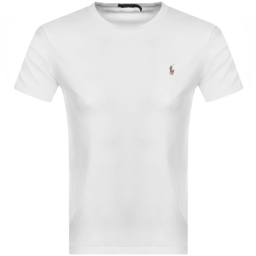 Alternative Image for ProductRalph Lauren Pima Crew Neck T Shirt White1