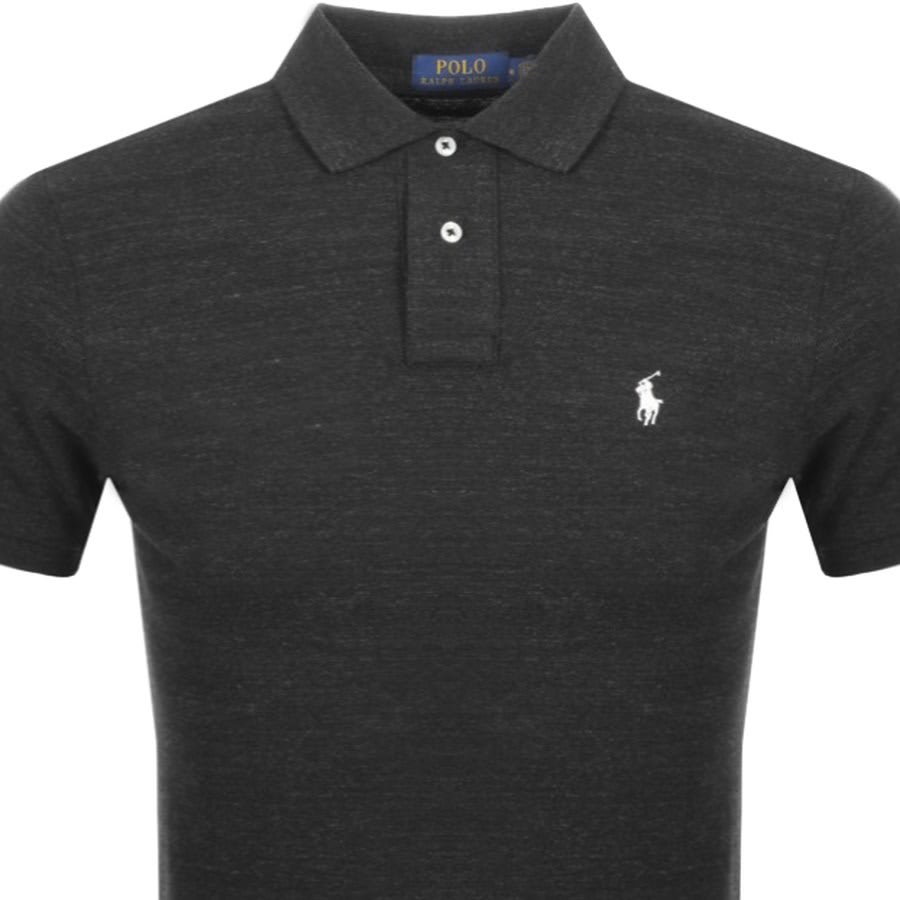 Alternative Image for ProductRalph Lauren Custom Slim Polo T Shirt Black2