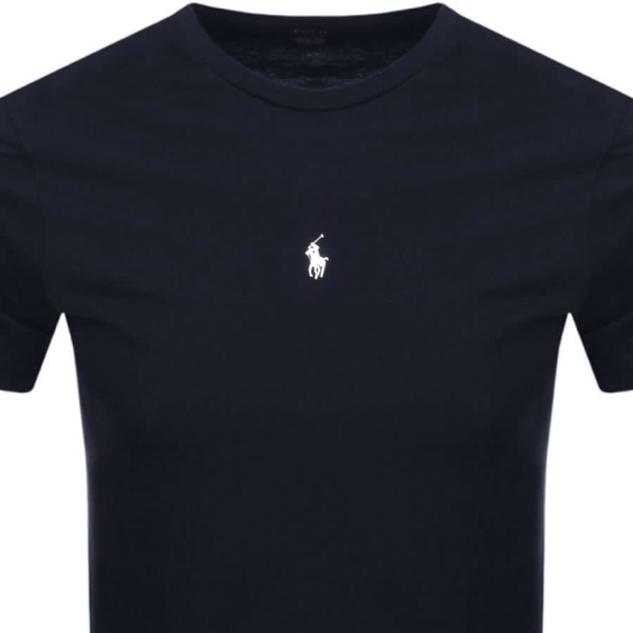 Alternative Image for ProductRalph Lauren Crew Neck Logo T Shirt Navy2